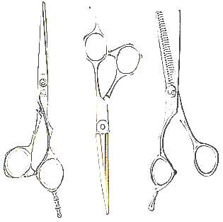 Заточка ножниц и парикмахерских инструментов (иллюстрация) (фото)